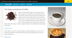 Desktop Screenshot of historyofcoffee.net