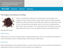 Tablet Screenshot of historyofcoffee.net